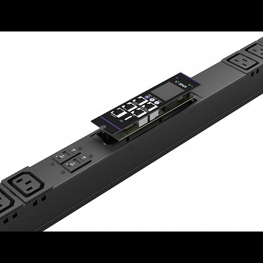 Блок розеток с функцией управления каждой розеткой серии SNR тип C выход 18*C13 и 6*C19 вход 16A IEC60309 (3P+N+E) фото 1