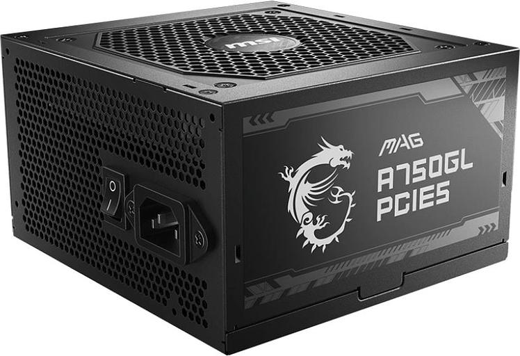 Блок питания MSI ATX 750W MAG A750GL PCIE5 Gen.5 80+ gold (20+4pin) APFC 120mm fan 8xSATA Cab Manag RTL фото 2
