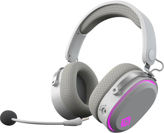 Наушники с микрофоном GMNG GG-HS405W белый мониторные BT/Radio/3.5mm оголовье (1899880) фото 3