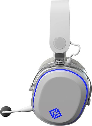 Наушники с микрофоном GMNG GG-HS405W белый мониторные BT/Radio/3.5mm оголовье (1899880) фото 6