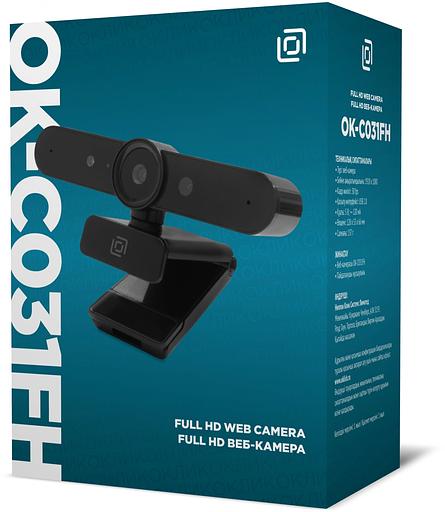 Камера Web Оклик OK-C031FH черный 2Mpix (1920x1080) USB2.0 с микрофоном фото 4