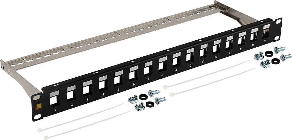 Патч-панель наборная Lanmaster LAN-PPN16OK-STP 19" 1U 16x FTP фото 1