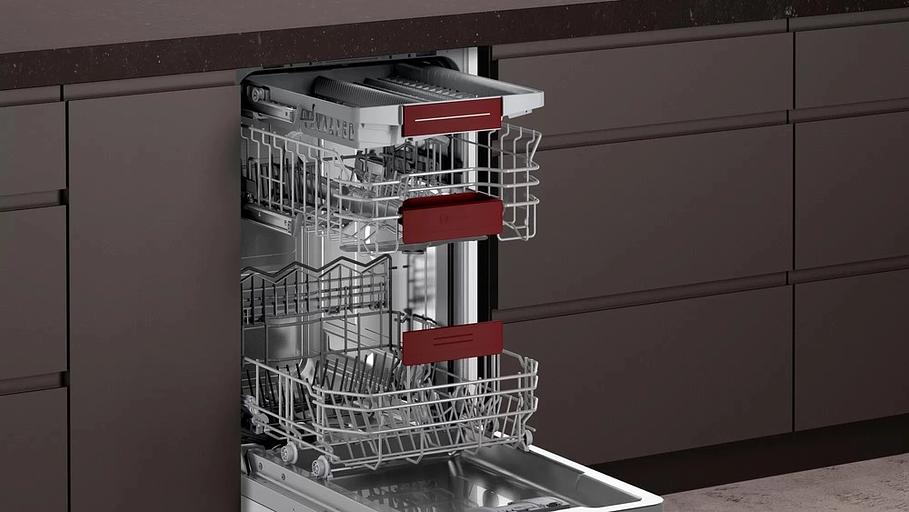 Посудомоечная машина встраив. Neff S855EMX16E узкая инвертер фото 5