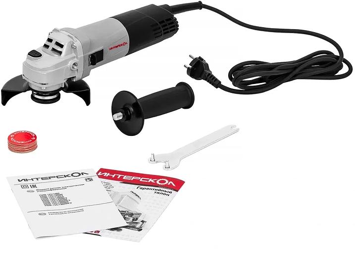 Углошлифовальная машина Интерскол УШМ-125/1000 1010Вт 11000об/мин рез.шпин.:M14 d=125мм (343.0.0.60) фото 2