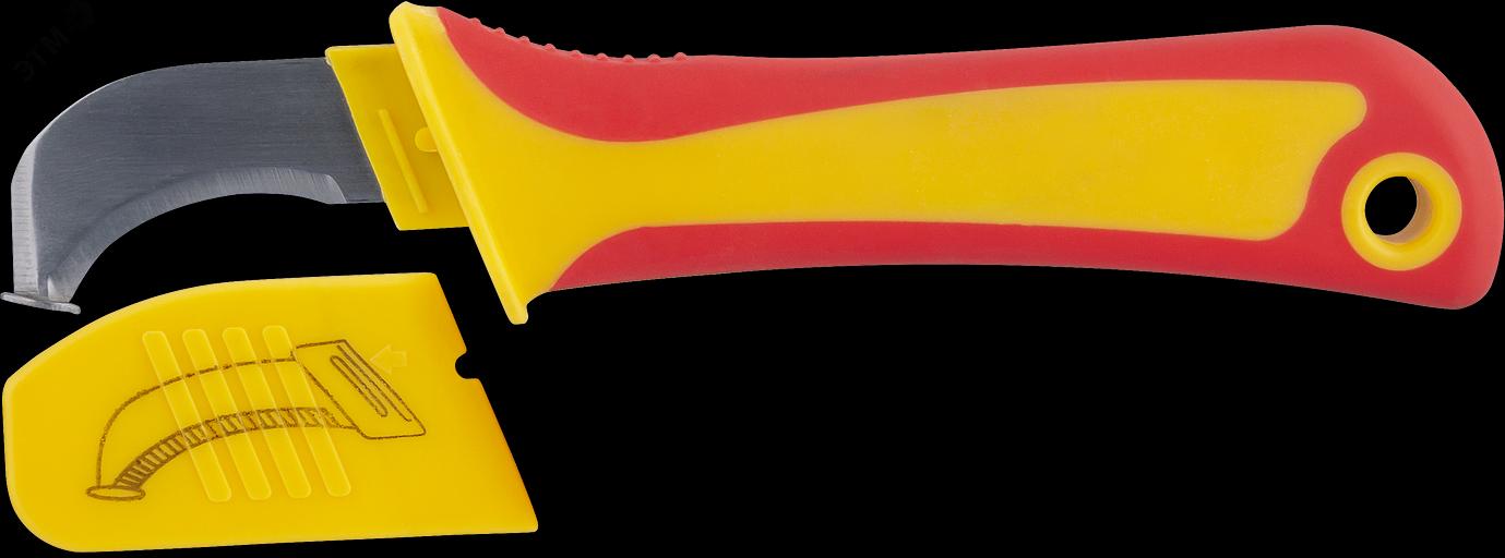 Нож ОНЛАЙТ 82 963 OHT-Nmd02-185 (диэлектрический, с пяткой) фото 1