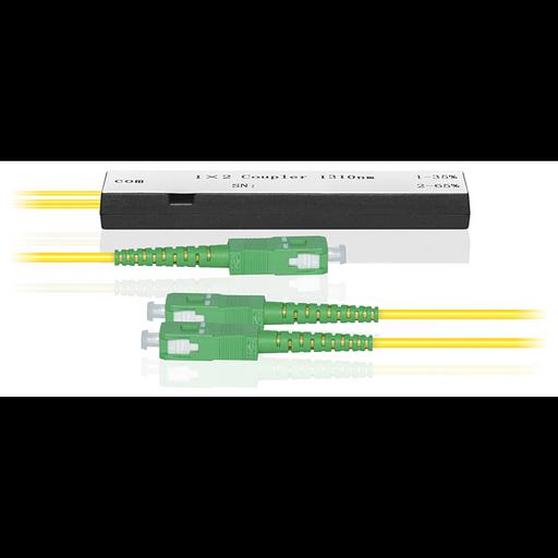 Делитель оптический корпусный трехоконный 1х2-25/75 SC/APC фото 1
