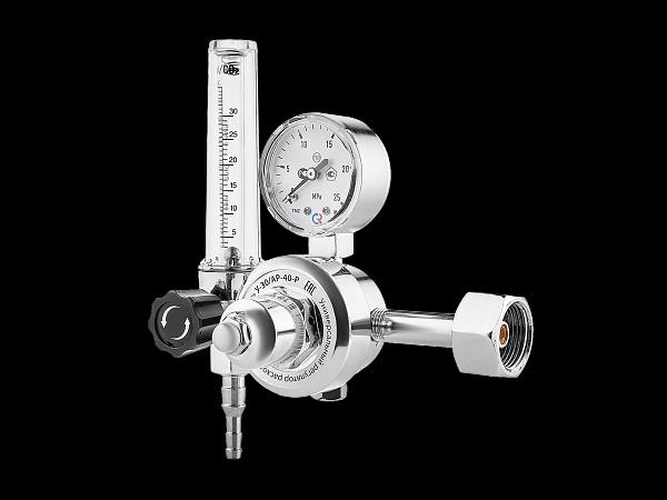 Регулятор расхода газа универсальный У-30/АР-40-Р (ArR-198), манометр с поверкой фото 1