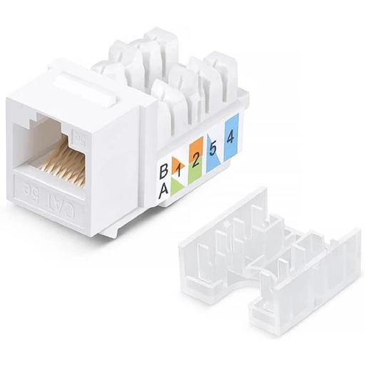 Exegate EX297267RUS Модуль-вставка Keystone Jack RJ-45 ExeGate KJ-8P8C-SH-C6A-180-TL (Кат.6A, экранированная, 180 градусов, IDC Toolless (без инструмента)) фото 1