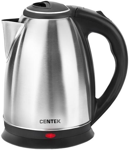 Чайник Centek CT-0035 (матовый) металл 1,5л, 2000W, хромированная вставка на крышке фото 1