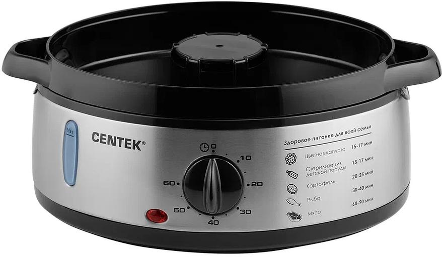 Пароварка Centek CT-1457 три корзины механическое управление мощность 800 Вт звуковой сигнал окончания работы чаша для риса в комплекте фото 2