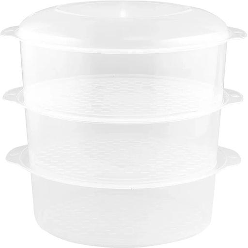 Пароварка Centek CT-1457 три корзины механическое управление мощность 800 Вт звуковой сигнал окончания работы чаша для риса в комплекте фото 4