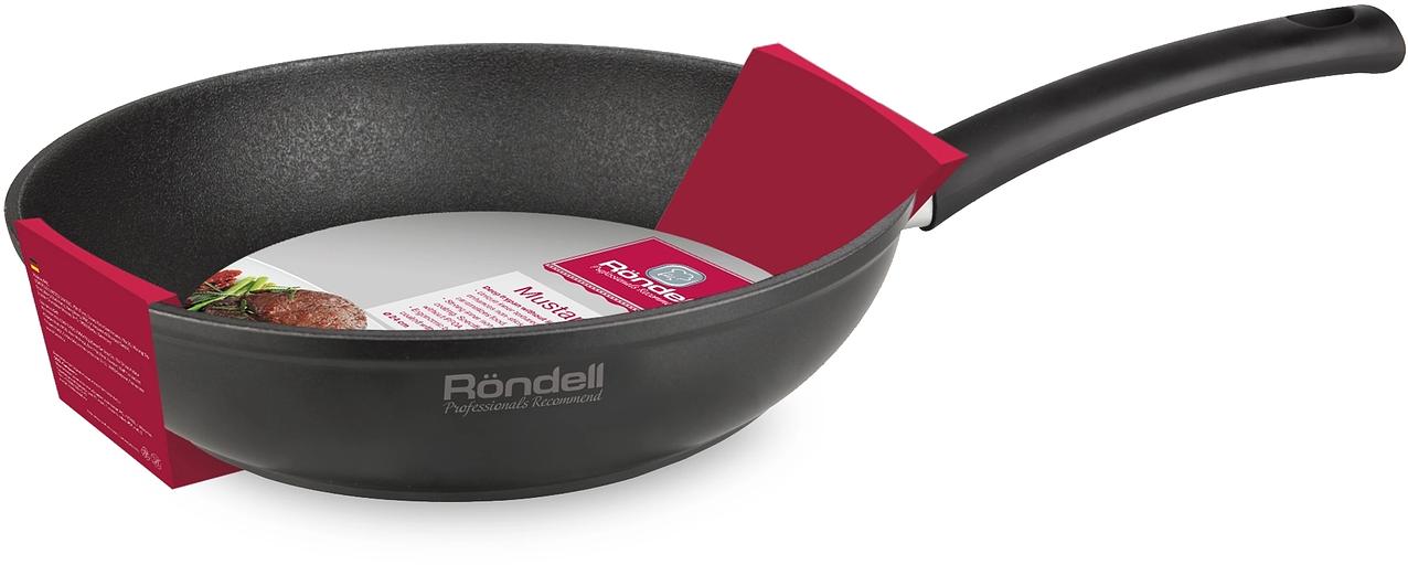 Сковорода Rondell Mustang RDA-599, 28см, без крышки, черный фото 2