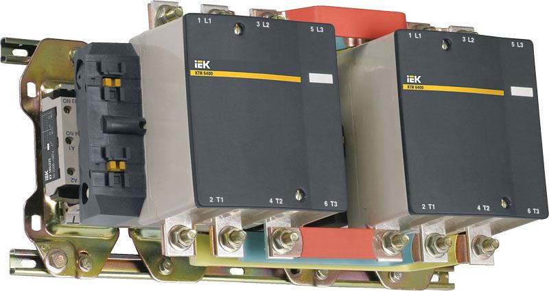 Контактор КТИ-64003 реверс 400А 230В/АС3 ИЭК KKT63-400-230-10 фото 1