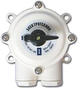 Выключатель пакетный ПВ2-16А в пл. корп. IP56 Электротехник ET001802 фото 1