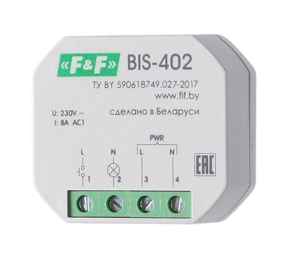 Реле импульсное BIS-402 (для установки в монтажную коробку 230В 8А 1Z IP40) F&F EA01.005.002 фото 1