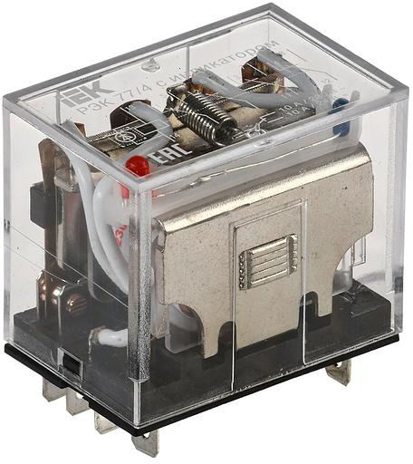 Реле РЭК77/4(LY4) с индикацией 10А 230В АC | RRP10-4-10-220A-LED | IEK фото 1