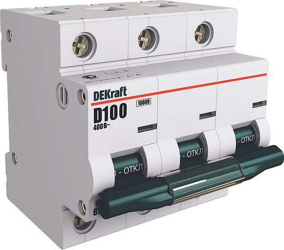 Выключатель автоматический модульный 3п C 63А 10кА ВА-201 SchE 13007DEK фото 2