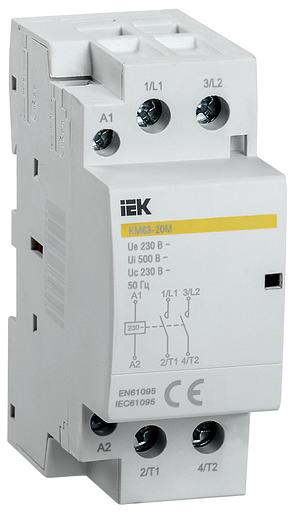 Контактор модульный КМ63-20М AC IEK MKK11-63-20 фото 1