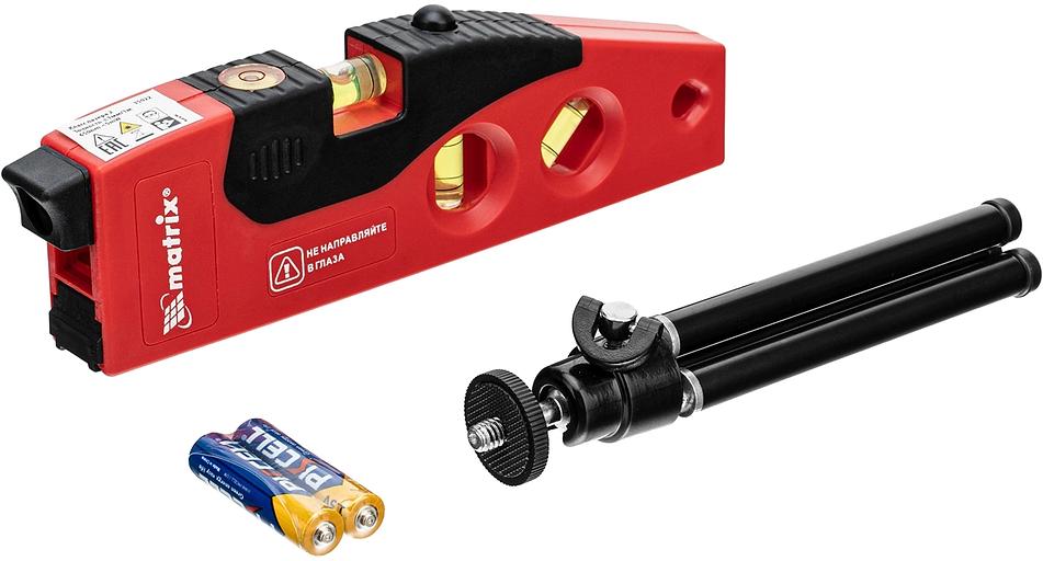 Уровень лазерный, 180 мм, 220 мм штатив, 4 глазка// MATRIX 35022 фото 7