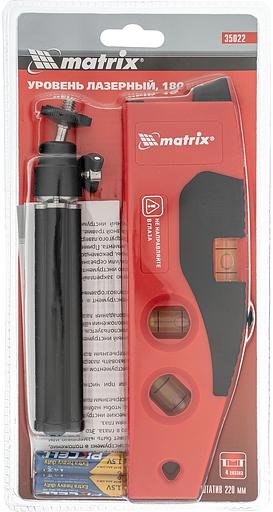 Уровень лазерный, 180 мм, 220 мм штатив, 4 глазка// MATRIX 35022 фото 10