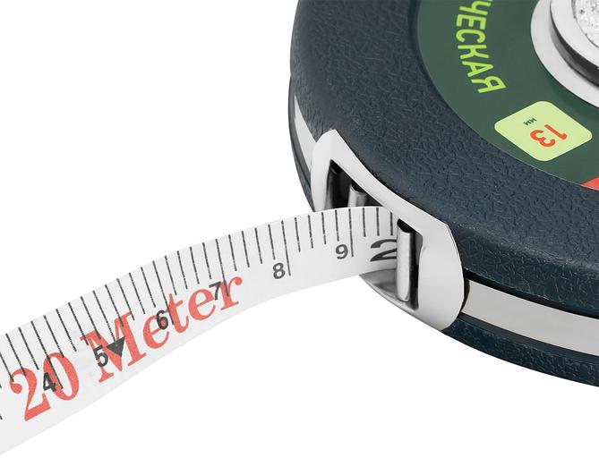 Рулетка геодезическая СИБРТЕХ 20 м х 13 мм, закрытый корпус, фиберглассовая лента// СИБРТЕХ 31261 фото 6