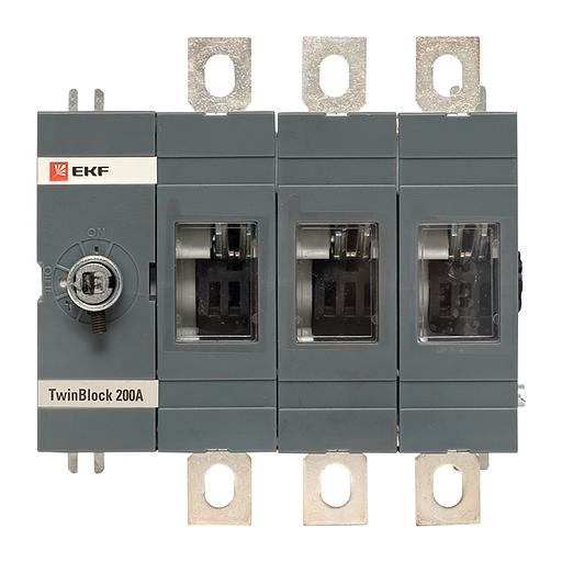 Рубильник 200A 3P без рукоятки управления TwinBlock EKF PROxima фото 3