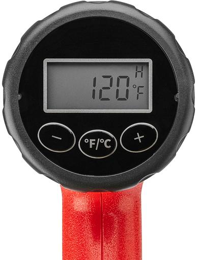 Фен строительный REXANT, 230 В/1500 Вт "STANDARD" с терморегулятором и дисплеем фото 4