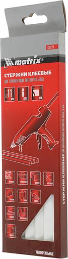 Стержни MATRIX клеевые, белый, 11*200мм, 6 шт./упак. // MATRIX 930723 фото 3