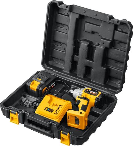 Гайковерт STEHER 20В бесщёточный, 1 АКБ (4Ач), в кейсе. CWB-300-1 фото 3