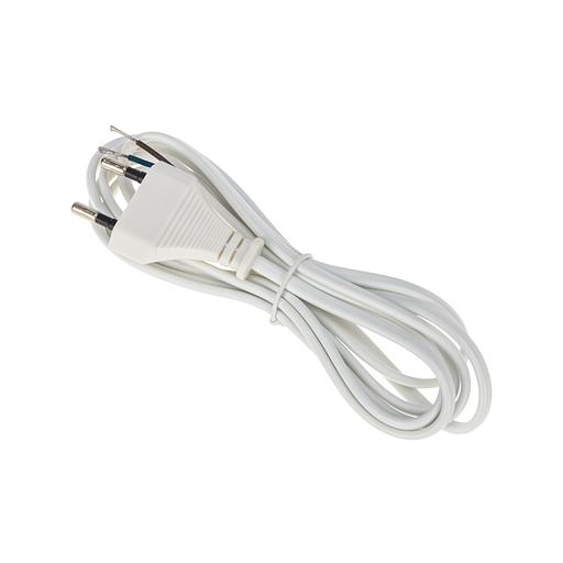 Сетевой шнур 2х0,75 мм², 1,8 м белый REXANT фото 1