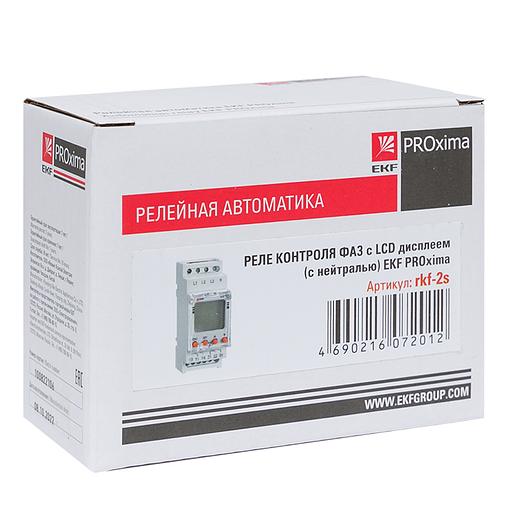 Реле контроля фаз с LCD дисплеем RKF-2S (с нейтралью) EKF rkf-2s фото 2