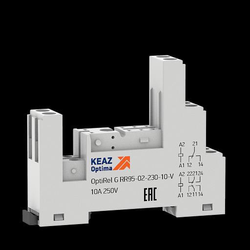 Розетка для реле OptiRel G RR95-02-230-10-V КЭАЗ 281173 фото 1