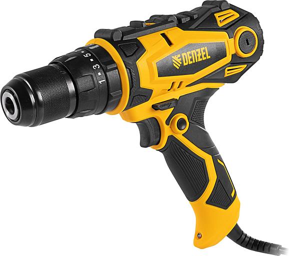 Дрель-шуруповерт Denzel ISD-300-13, 330Вт, сетевая, ударная фото 1