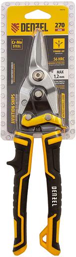 Ножницы по металлу,270мм, прямой рез,сталь-CrMo, трехкомп.рук-ки // Denzel фото 1