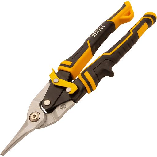 Ножницы по металлу,270мм, прямой рез,сталь-CrMo, трехкомп.рук-ки // Denzel фото 3