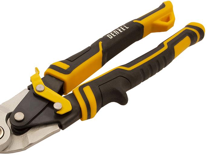 Ножницы по металлу,270мм, прямой рез,сталь-CrMo, трехкомп.рук-ки // Denzel фото 6