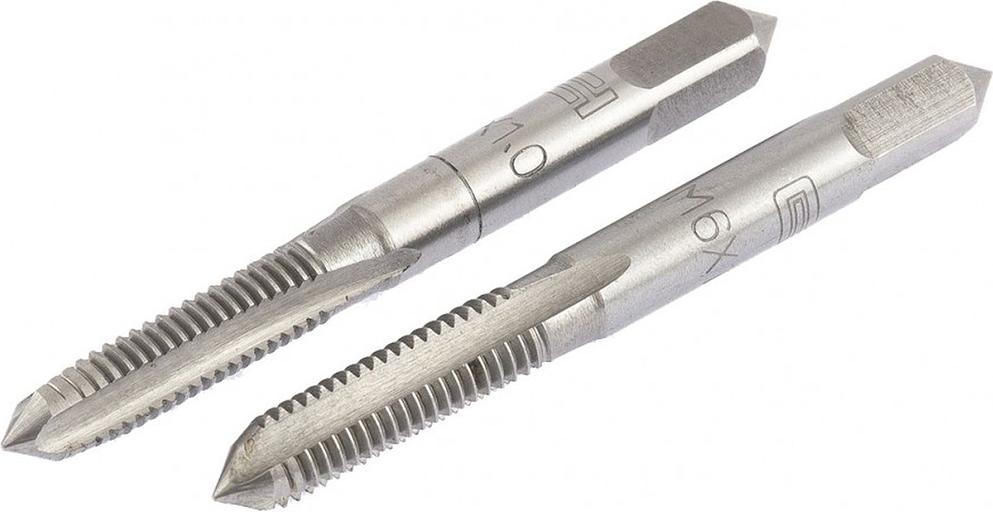 Метчик ручной М6 х 1,0 мм, комплект из 2 шт. Сибртех фото 1