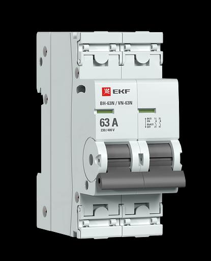 Выключатель нагрузки 2п 63А ВН-63N PROxima EKF S63263 фото 1