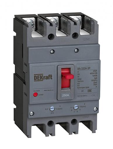 Силовой автоматический выключатель 3P 250A 35кА ВА-333А фото 1