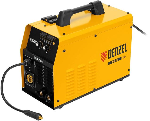 Аппарат инвертор. полуавтомат. cварки IMIG-160 Synergy, 160 А, ПВ 60%, катушка 5 кг// Denzel фото 1