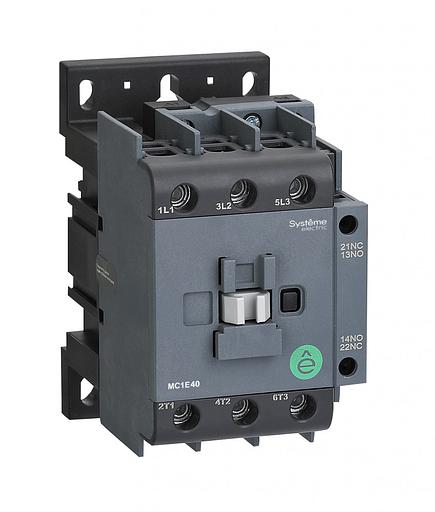 Контактор 3п MC1E 40А НО+НЗ 220В/230В 50/60Гц SE MC1E40M7 фото 1