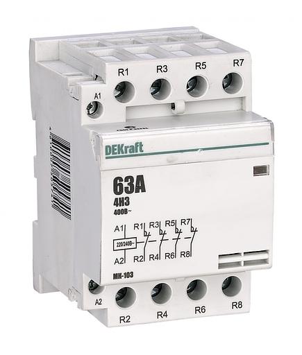 Контактор модульный 4НЗ 63А 230В МК-103 фото 1