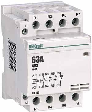 Контактор модульный 4НЗ 63А 230В МК-103 фото 3