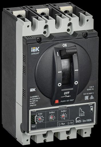 Автоматический выключатель в литом корпусе ARMAT 3P D 50кА 160А эл. станд. IEK фото 1
