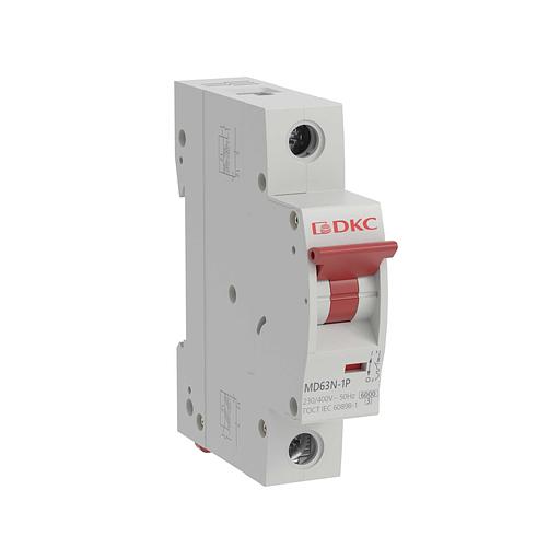 Выключатель автоматический однополюсный 63А C MD63N-1PC63 6кА фото 1