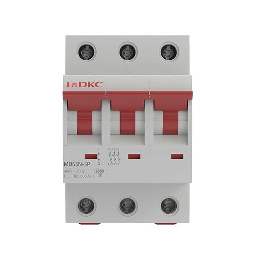 Выключатель автоматический трёхполюсный 16А C MD63N-3PC16 6кА фото 2