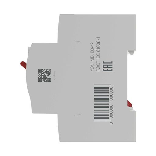 Выключатель дифференциального тока 4п 25A 30мА MDL100-4P2-25-AC АС фото 3