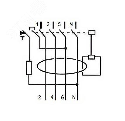 Выключатель дифференциального тока 4п 80A 100мА MDL100-4P3-80-AC АС фото 4