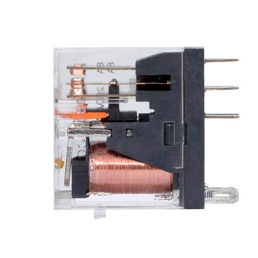 Реле миниатюрное промышленное, 2CO, ком. ток 8А, AgSnO2, напряжение 24V DC, опция: светодиод фото 1