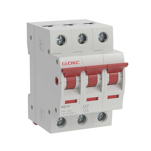 Выключатель нагрузки трёхполюсный 63A MSD-3P63 фото 1